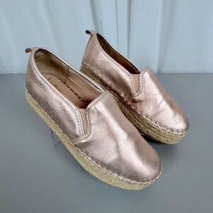 SAM EDELMAN WOMENS ESPADRILLES METALLIC COPPER/PINK COLOR SIZE 6